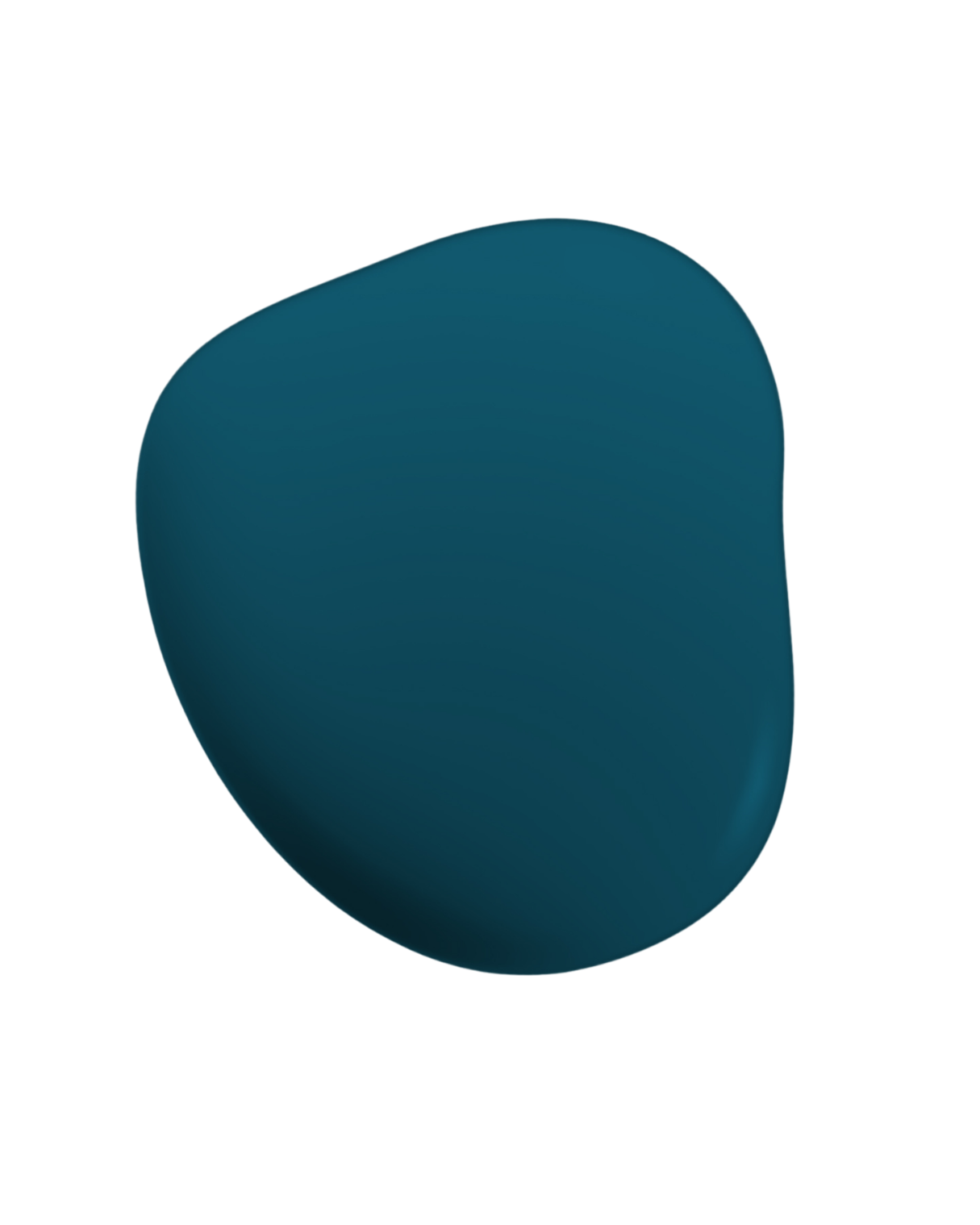 Teal paint swatch with soft rounded edges