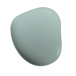 Light blue-grey paint swatch with rounded edges